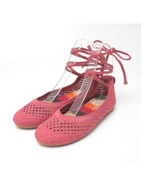 Dior Poeme Ballet Shoes Lace Up Flat Pumps 36